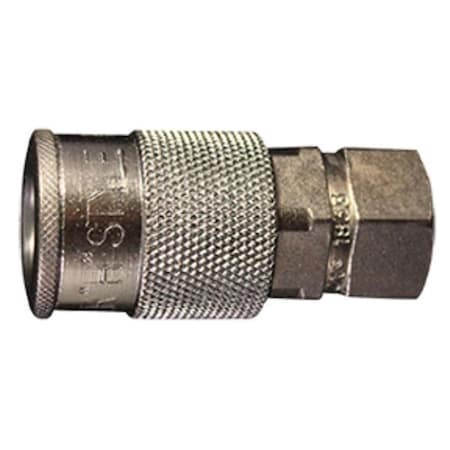 Milton 0.25 in. NPT Female H-Style Coupler MIL-1833